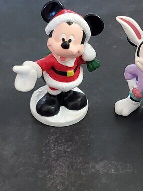 Disney Lot of 5 Vintage Mickey PVC Figures Holiday, Classic, Etc...